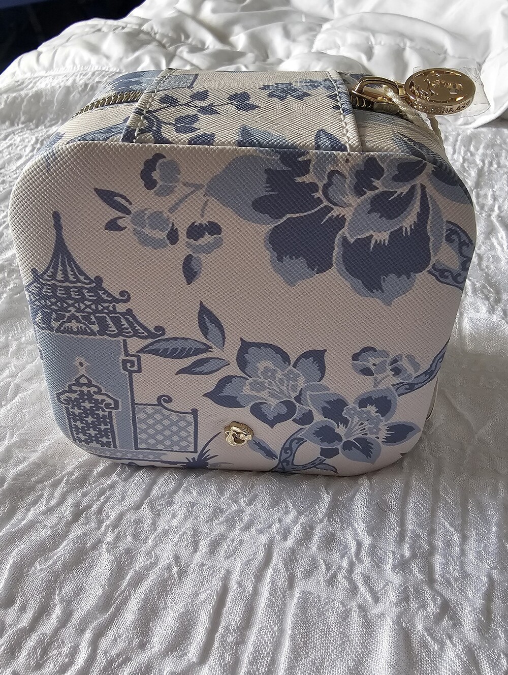 Spartina 449 Garden Toile Travel Jewelry Travel Case - Picture 3 of 7